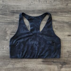 Zella Studo Lite Longline Camo Sports Bra Large
